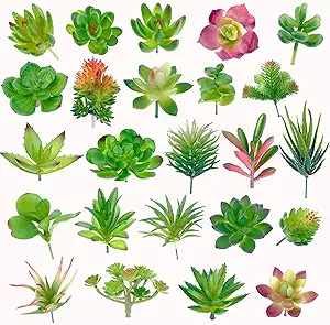 augshy 24 pack artificial succulent plants
