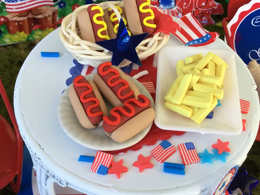 july hotdogs and fries