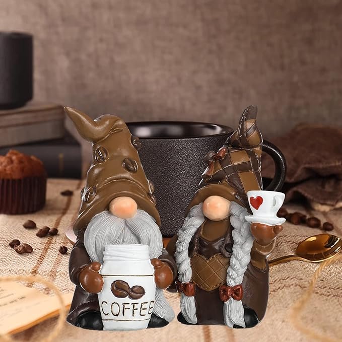 2pcs coffee gnomes coffee bar desk