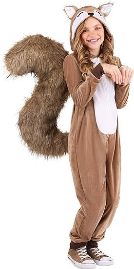 kids scampering squirrel costume unisex