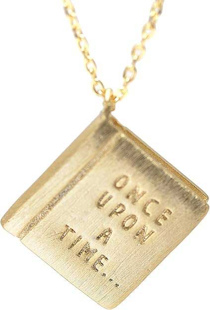 magical once upon a time book necklace